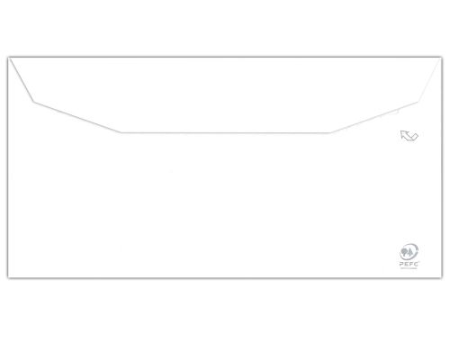 Envelope liderpapel branco 115x225 mm com aba engomada papel offset 80 gr caixa de 500 unidades , Liderpapel , 6193 , 8423473061934